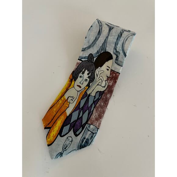 Vintage Fine Art Picasso Collection 100% Silk Men's Neck Tie JL - Picture 1 of 8